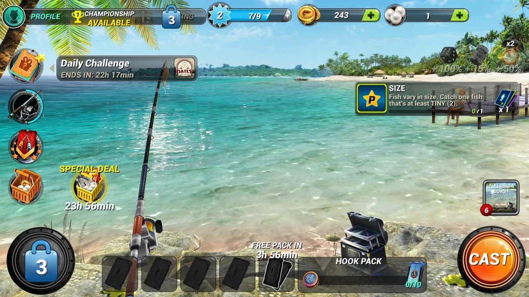 Fishing Clash cung cấp nhiều loại vũ khí đặc biệt
